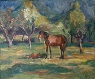 Paard met veulen
