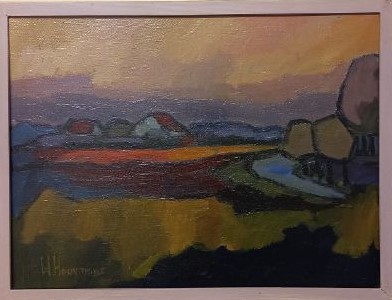 Boerderij in landschap